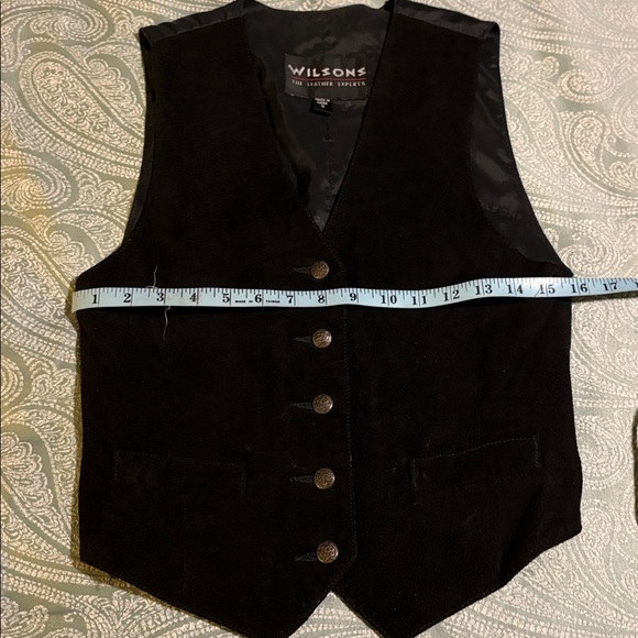 Wilson Black Leather Vest suede - Picture 7 of 8